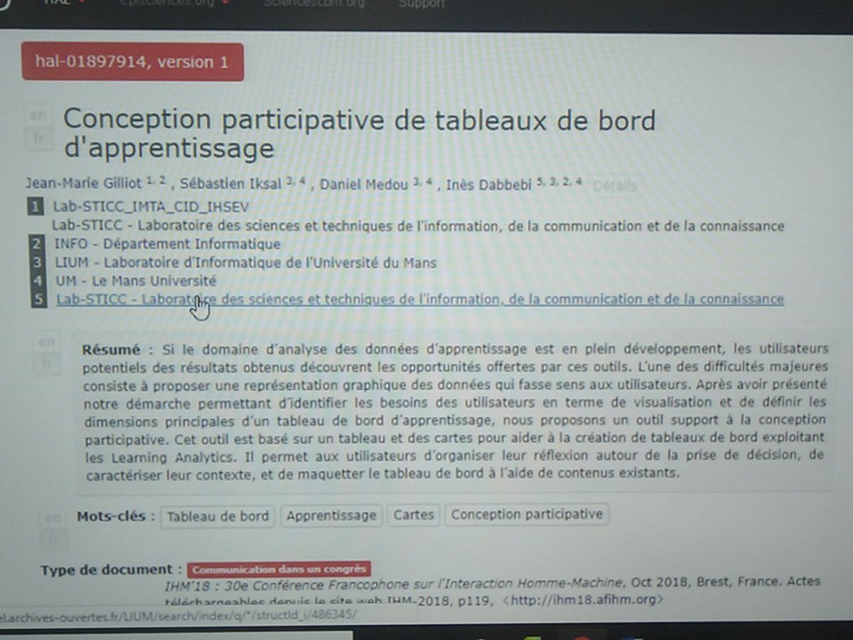 HuguesLabarthe's tweet photo. #FFO619Creteil atelier de conception participative d'un tableau de bord d'apprentissage : merci @IksalSeb @jmgilliot 👌 https://t.co/1hWPjKeuWp