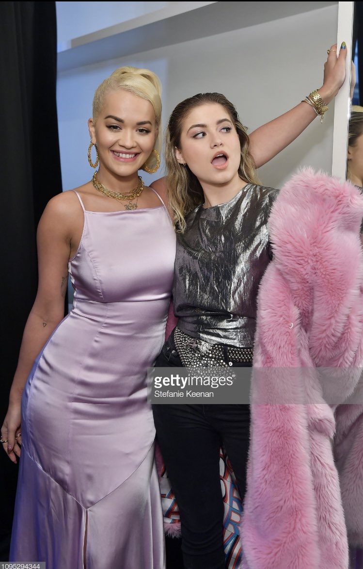 palomahecht's tweet photo. @SoSofiaReyes with @AnneMarie and @RitaOra at the @warnermusic pre @RecordingAcad party in LA 💕 #Grammys2019 #grammys https://t.co/SRekQ555YW