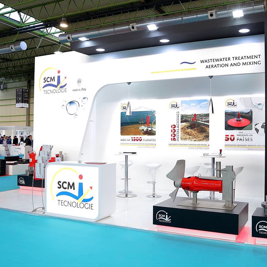 CmdStands's tweet photo. Hoy os enseñamos uno de nuestros trabajos en SMAGUA 2019.  Stand SCM TECNOLOGIE #smagua2019 #feriadezaragoza #stands #proyectos #exhibition #cmdstands https://t.co/9wCtsR1HFA