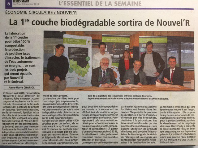 Merci pour cette visibilité presse à la suite de la signature avec #NouvelR !
Merci <a href="/SO_Libourne/">Sud Ouest Libourne</a>, <a href="/sylvynpetitjean/">Sylvain Petitjean</a> et <a href="/HebdoResistant/">Journal Le Resistant</a> !