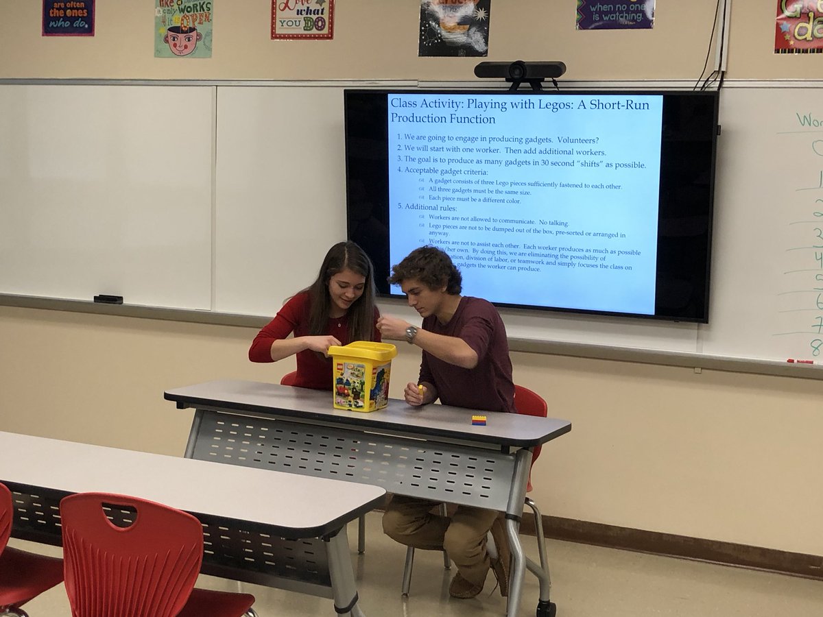 HPRHS_Evan's tweet photo. Mrs. McCarthy’s AP Economics class working on a Short Run Production Function activity in class today!🐾 @HPRwildcats @DeodinoWildcats @jacq_mccarthy @JonTallamy #wildcats #wildcatpride #econ https://t.co/kPMXH9pOnv