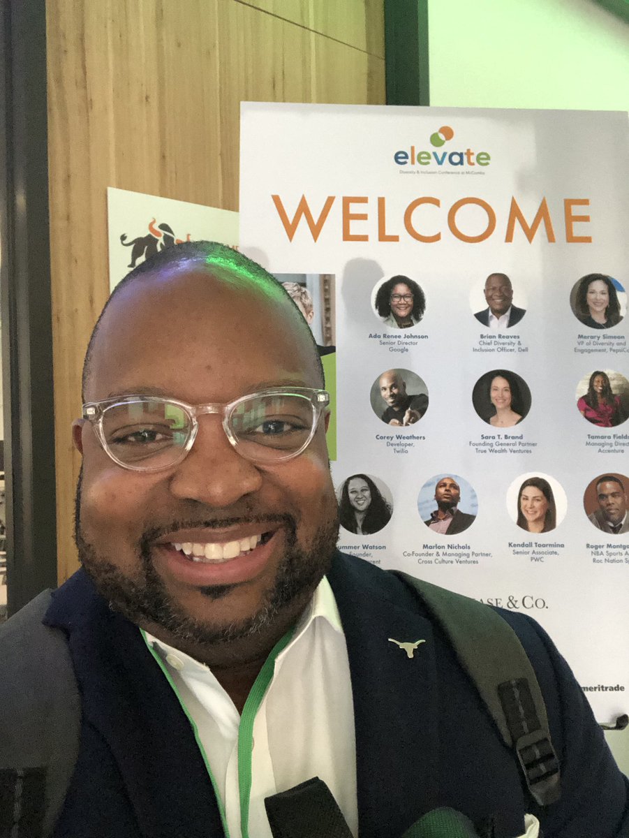 amills4's tweet photo. Beyond thrilled about today’s inaugural @UTexasMBA Elevate #DiversityThatWorks conference! Always great when The 100 is in the place! @100BMofATL @100BlackMenATX #WhyMcCombs #TripleBottomLine #PayItForward #ProudBoardMember https://t.co/nxurE3YPKU
