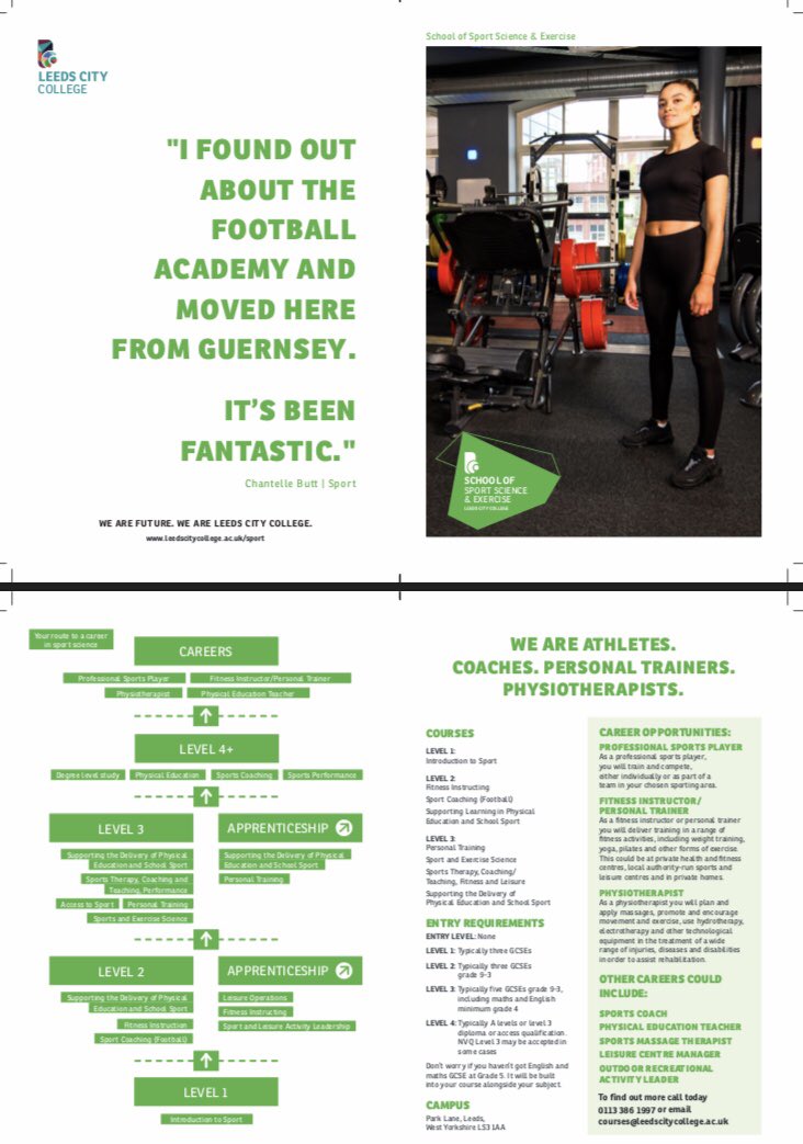 Big opportunity’s in sport at <a href="/LCCSport/">LCC Sport</a>