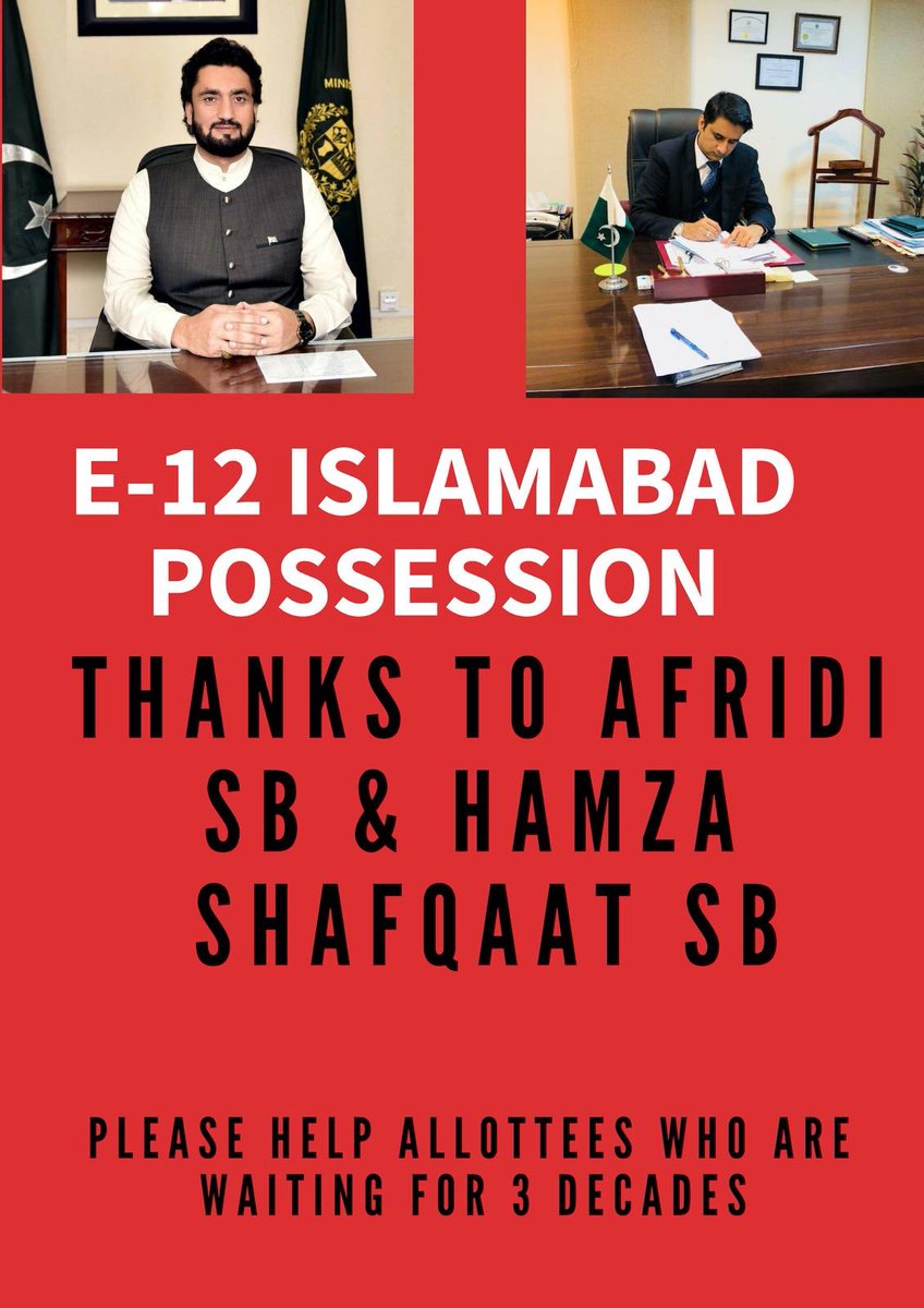 BilalKhan101's tweet photo. @dcislamabad @ShehryarAfridi1 @Asad_Umar #DEVELOP_E12
So finally CDA and MOI had to show some mercy over 4430 allottees who are waiting for their E-12 Plots since 30 years. But this is just the start. WE THE ALLOTTEES OF E-12 WANTS OUR FULL LAND BACK ASAP. This time DO AND DIE https://t.co/bBbfFZkSbo