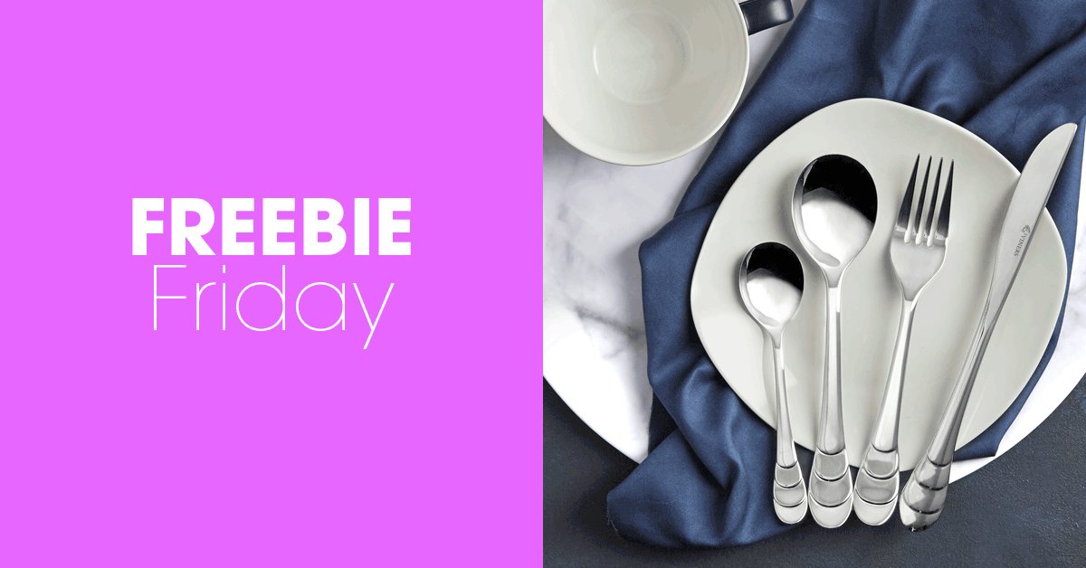 #FreebieFriday We’ve teamed up with <a href="/Viners_UK/">Viners</a> to give three lucky readers the chance to #win a brand new Dune Cutlery Set. For your chance to #win, simply RT &amp; follow <a href="/homestylemaguk/">HomeStyle Magazine</a> &amp; <a href="/Viners_UK/">Viners</a> - good luck! You can find out more here: bit.ly/2FW4CnZ