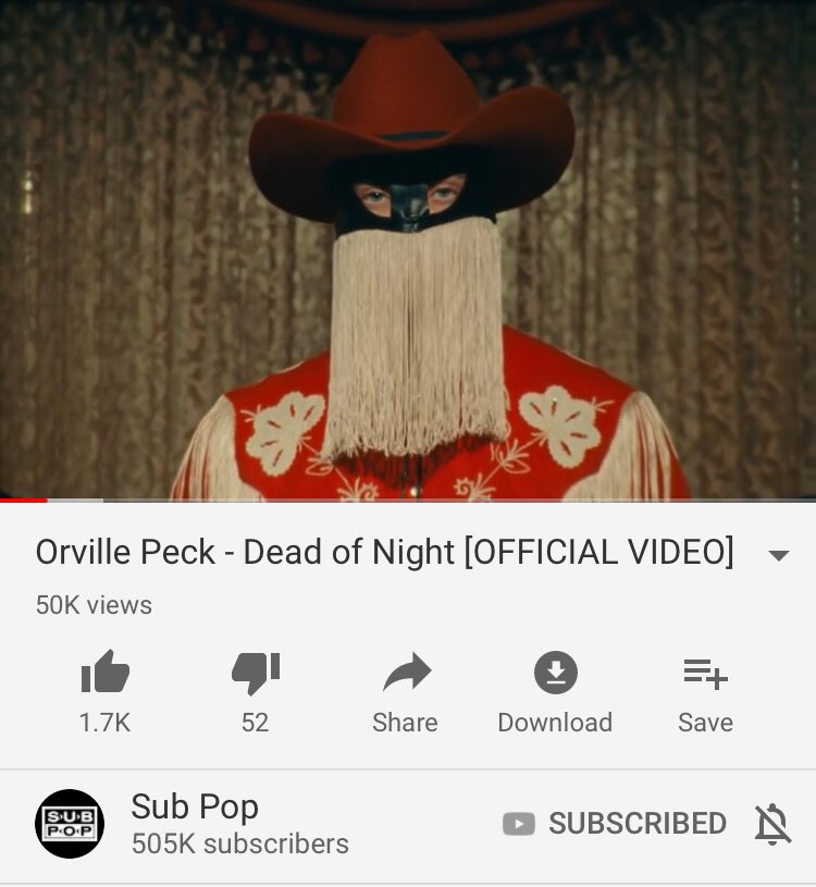 Orville Peck On Twitter Yippee Ki Yay Dead Of Night Hits 50k