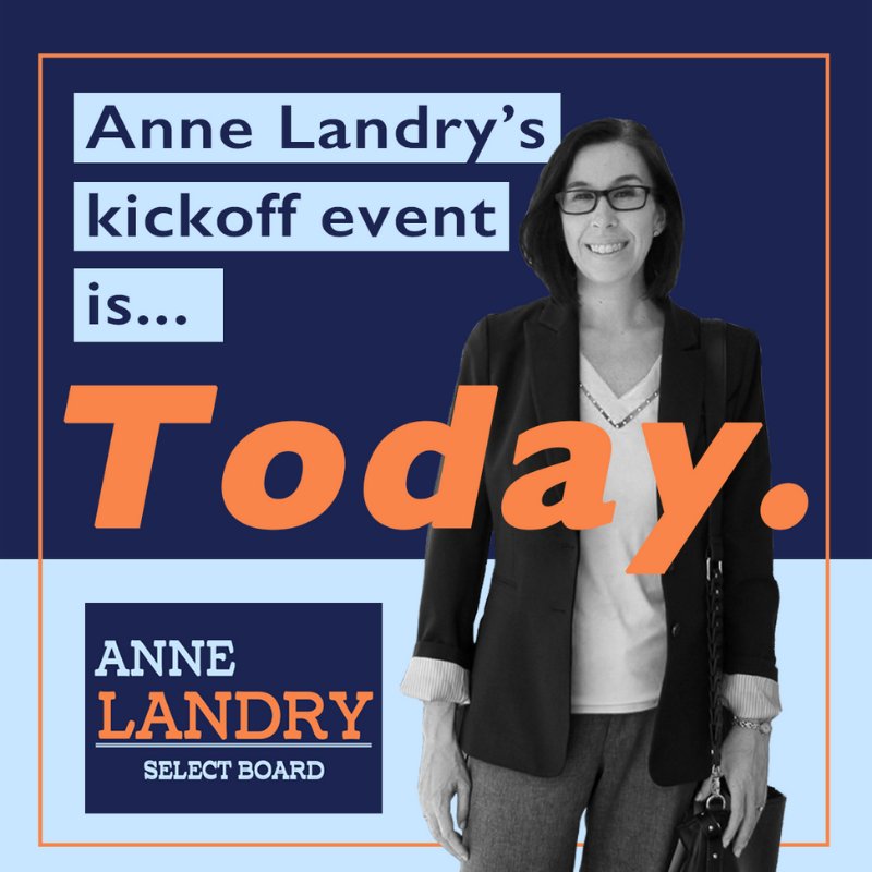 AnneforReading's tweet image. Today is the day! Join us at 7 p.m. at RCTV studios for Anne's Campaign Kickoff #WeNeedAnne #MAPoli #ReadingMA