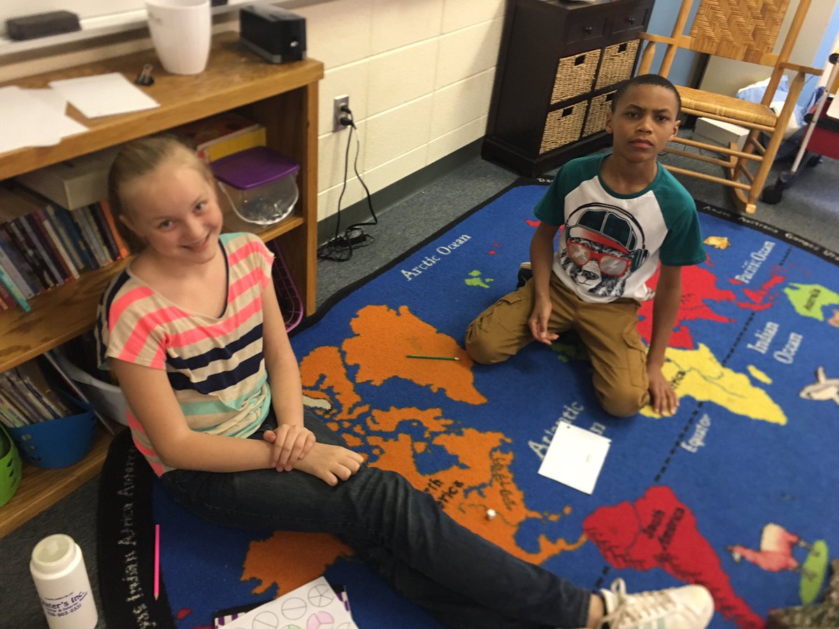 EmmaSchuman's tweet image. Fraction Friday Fun in 5th grade math! #fractionsarefun @wmespanthers @McDowell590