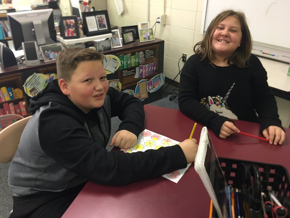 EmmaSchuman's tweet image. Fraction Friday Fun in 5th grade math! #fractionsarefun @wmespanthers @McDowell590