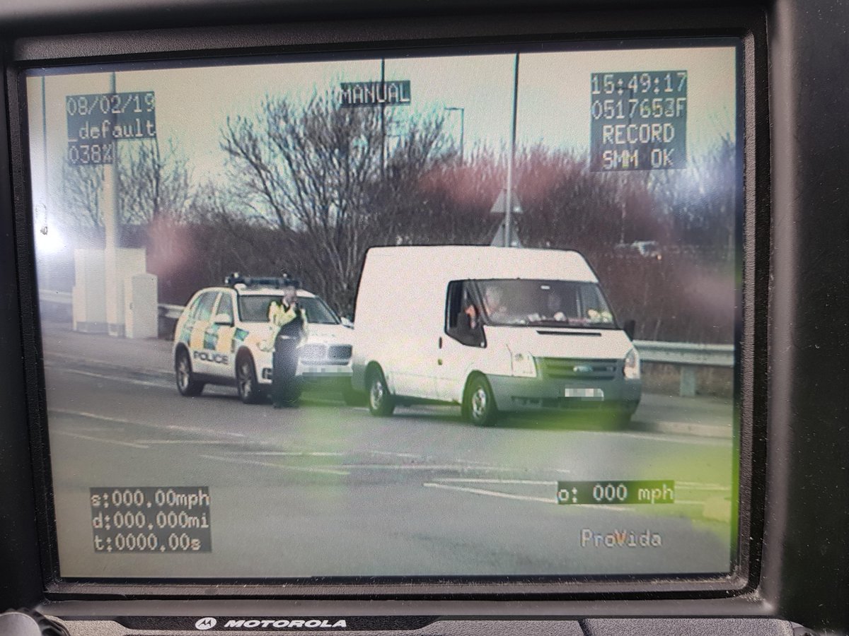 MerPolTraffic's tweet image. White van man wasn't wearing his seatbelt which was very obvious against his high vis clothing. He also had numerous defective lights. Make sure you check your lights/ tyres/ screenwash etc on a regular basis, and #BuckleUp. Airbags hurt without one! #ClunkClick