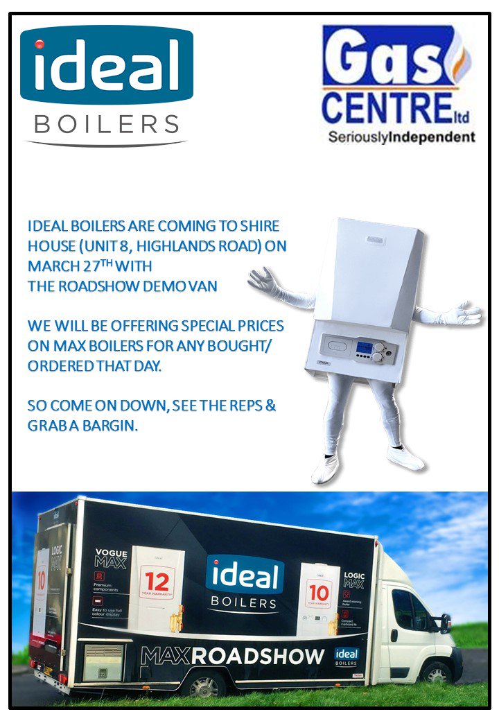GasCentreltd's tweet photo. @IdealBoilers  Are coming round to our Shire House (Solihull) branch in March - details are attached. 

Come down and see what the fuss is with the new MAX boilers - we will also be doing special offers on the day for the MAX Boilers.
@IdealBoilerMan are you coming too? https://t.co/a1pZ7A4lKx