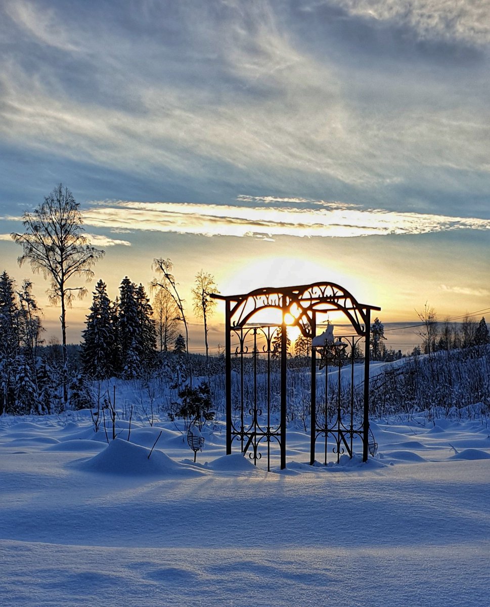 TrashNorway's tweet photo. #Sunset in our back yard today. #rbbilde #Norway #backwoods @RomerikesBlad https://t.co/N6zqkfN5ao
