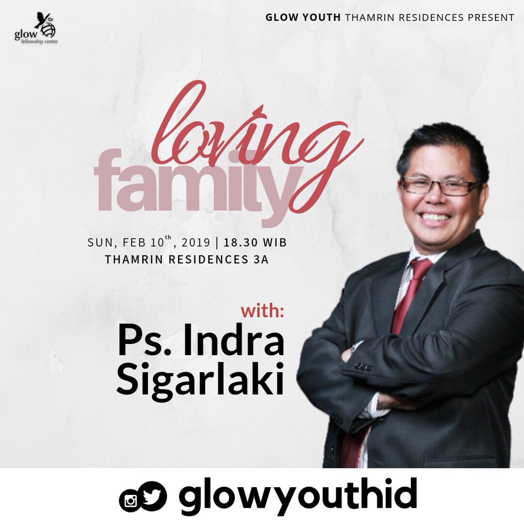 Two days to go! <a href="/glowyouthid/">GLOW Youth</a>’s Sunday Service. Bring your lovely ones along!

Visit <a href="/glowyouthid/">GLOW Youth</a> on Insta for more

<a href="/PastorGilbertL/">Gilbert Lumoindong</a> <a href="/PastorGarren/">pastorgarren</a> <a href="/ReindaGilbertL/">Reinda Lumoindong</a> <a href="/GBIGlowFC/">GBI Glow FC</a>
