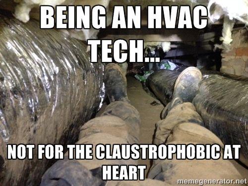 DutchOil's tweet image. Leave the tight spaces to the pros! 😂 #HVACHumor #Funny