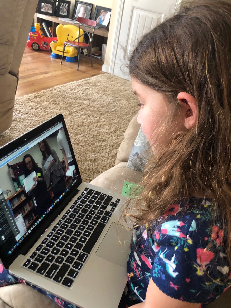 JannaPSells's tweet photo. Charley and her sweet friend worked on their math project but Charley spiked a high fever and was unable to go to school today. Luckily- her school values learning and gave her the opportunity to present virtually! Thank you @EastIredellES #raisinglearners #blessed https://t.co/GohCOnZ4Lt