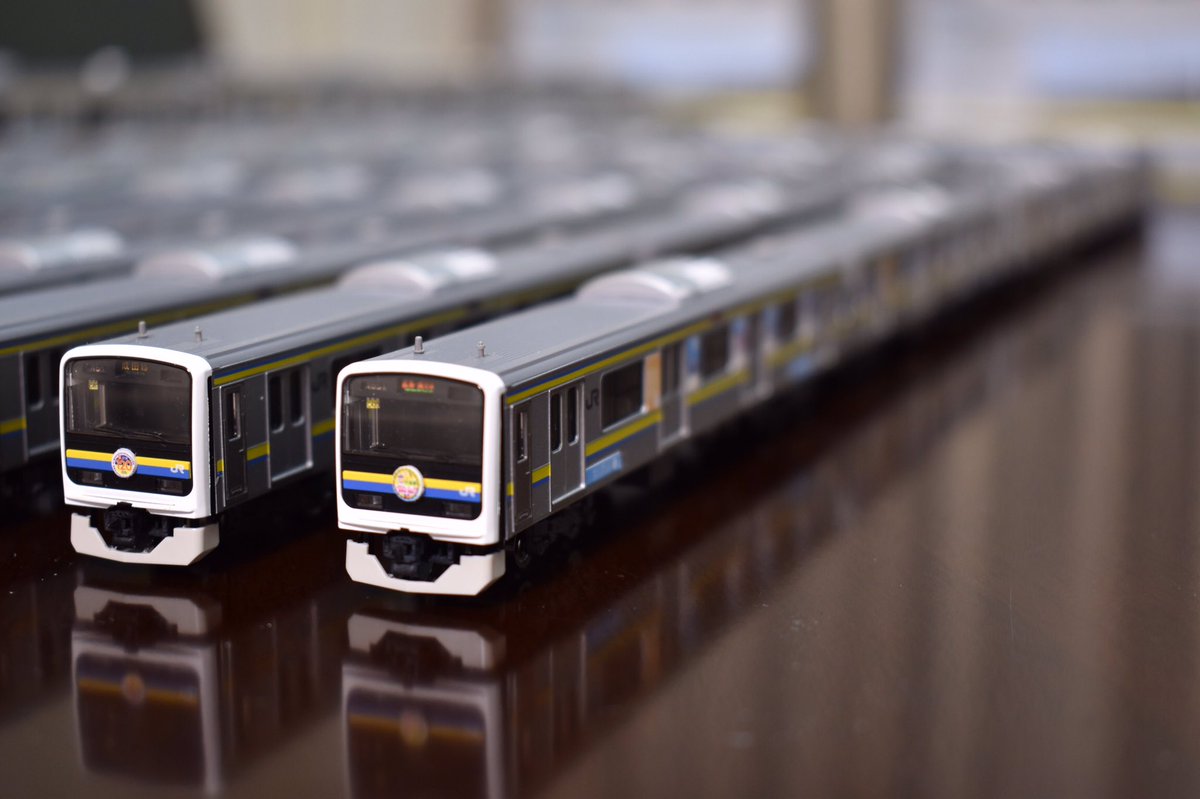 我が家の209系房総を全部引っ張り出してみた。 NゲージはTOMIX