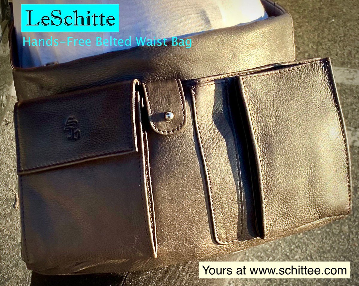 leschitte's tweet image. Gorgeous soft leather.  Molds to your waist/hip.  Looks great!  Not your typical fanny pack. schittee.com