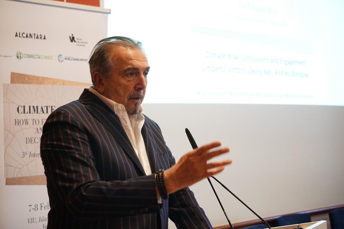 Connect4Climate's tweet photo. Andrea Boragno, Chairman and CEO @AlcantaraSpa gives final remarks at #5Symposium #ClimateHow - we want to give continuity to this project, to find other possibilities and explore the idea of making this a more tangible and regular experience - focusing on the HOW! #ClimateAction https://t.co/nfcf7qLzy4