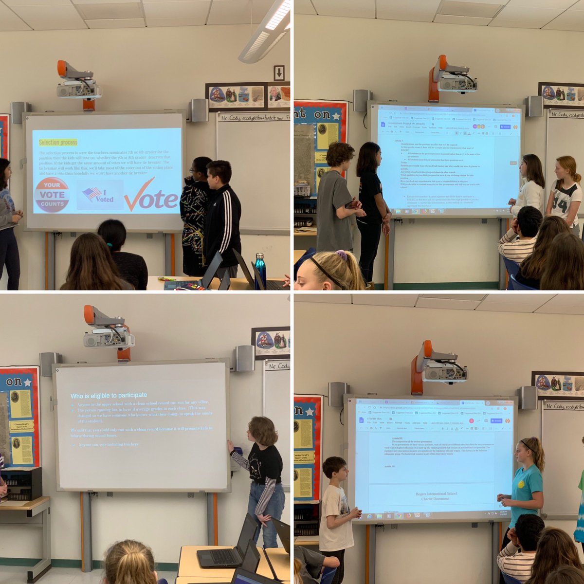 MYPDesignRIS's tweet image. Out @rogersint grade 7 Design students have started presenting their ideas in our very own (slightly updated) constitutional convention! #mypdesign #criterionC #creatingthesolution #SPSHeart #studentgovernment #studentvoice #ibinaction