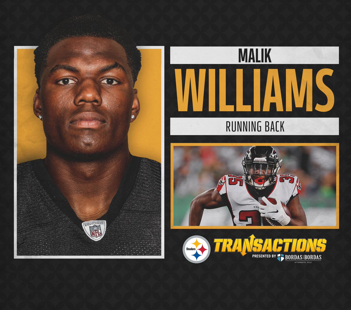 We have signed LB Robert Spillane and RB Malik Williams.