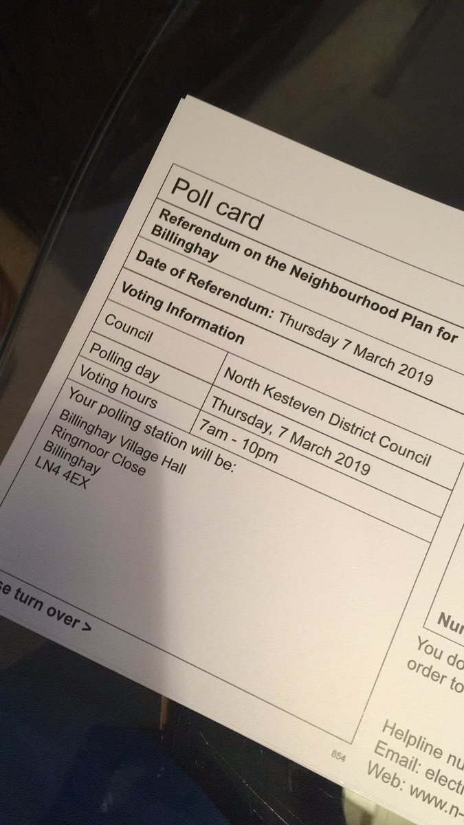 After 3 years of community consultation and writing a development plan to include: housing, travel &amp; transport, leisure &amp; facilities and the environment, the Neighbourhood Plan for #Billinghay will be going to referendum on 7 March 2019. <a href="/billinghaycp/">Bill Complan</a>