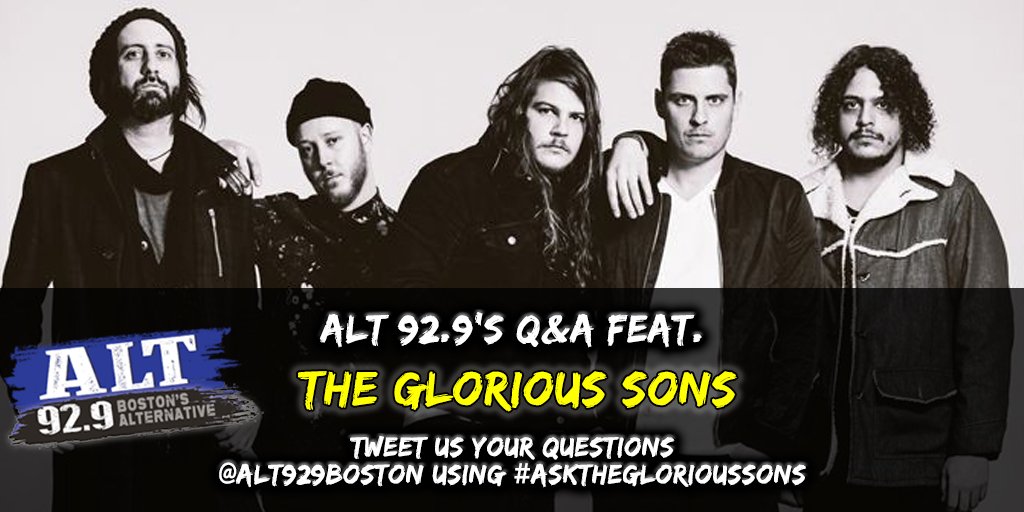 rock929ROCKS's tweet photo. .@TheGloriousSons will drop by #Studio929 before they kick off their 2019 tour Tuesday night at @TheSinclair! Got questions for em? DO @ us with #AskTheGloriousSons https://t.co/2xNFWG9dkX
