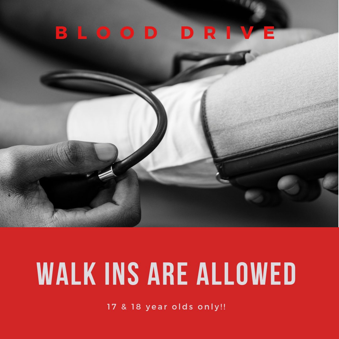 TemescalASB's tweet image. Come donate blood TODAY!