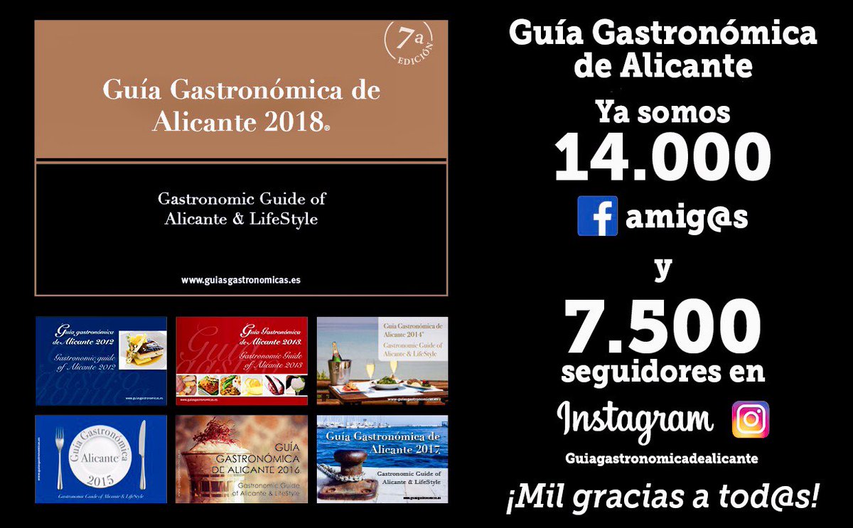 Más de 14 amig@s en Facebook y 7.500 amig@s en Instagram. Mil gracias a tod@s