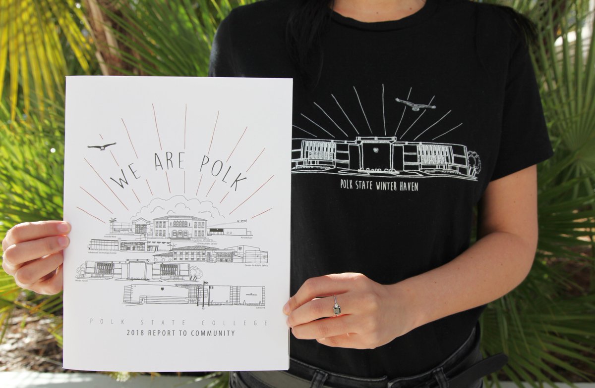 It's here! Polk State College's annual Report to Community is being mailed out to 20,000+ homes with a POLKTASTIC cover created by local artist <a href="/bumpgalletta/">Josh Bump Galletta</a>.
 
Check out the report online at polk.edu (bit.ly/2WP75pQ) and remember, #WeArePolk!