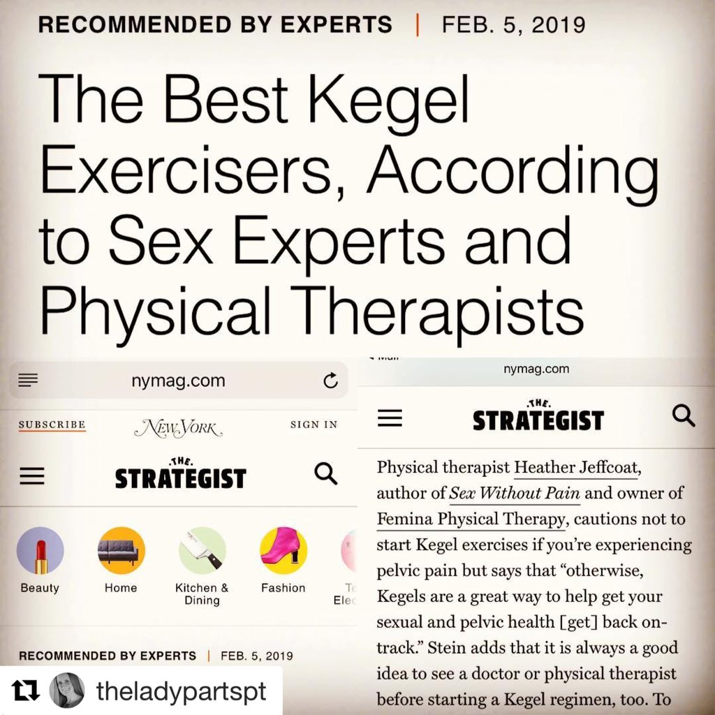 Be sure to check out this article in <a href="/nymag/">New York Magazine</a> that @TheLadyPartsPT was featured in! nymag.com/strategist/art… #kegels #pelvicfloor #bettersex #healthysex #sexwithoutpain #womenshealth #vaginismus #vulvodynia #vestibulodynia #provokedvestibulodynia