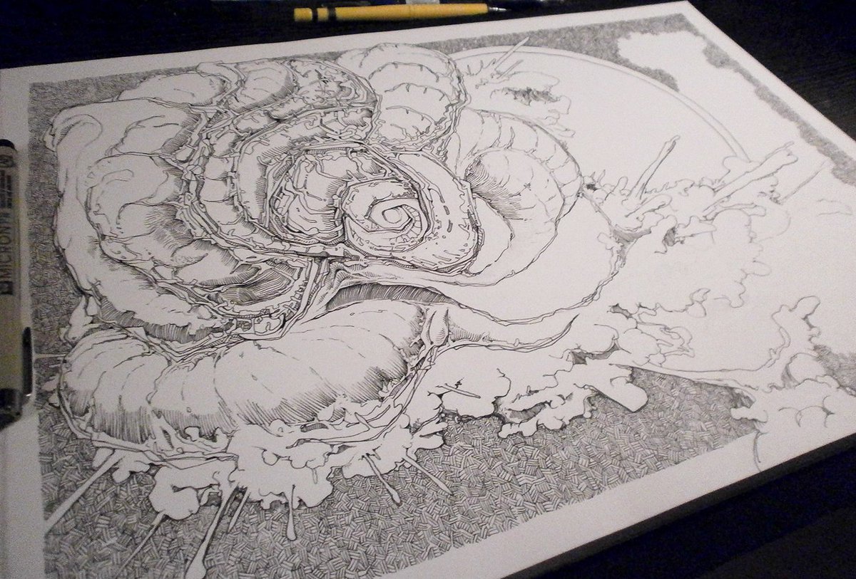 Elskovsmaskinen's tweet photo. #LuvMachine #FailFactoryStudios #Doodles #Pens #Illustration #TheJoy(PAIN!)OfArt
Hmm. Yup. Enjoy a wip. A3, Pigma Micron PN. For sale, when its done...? https://t.co/pD7G1ynX8s