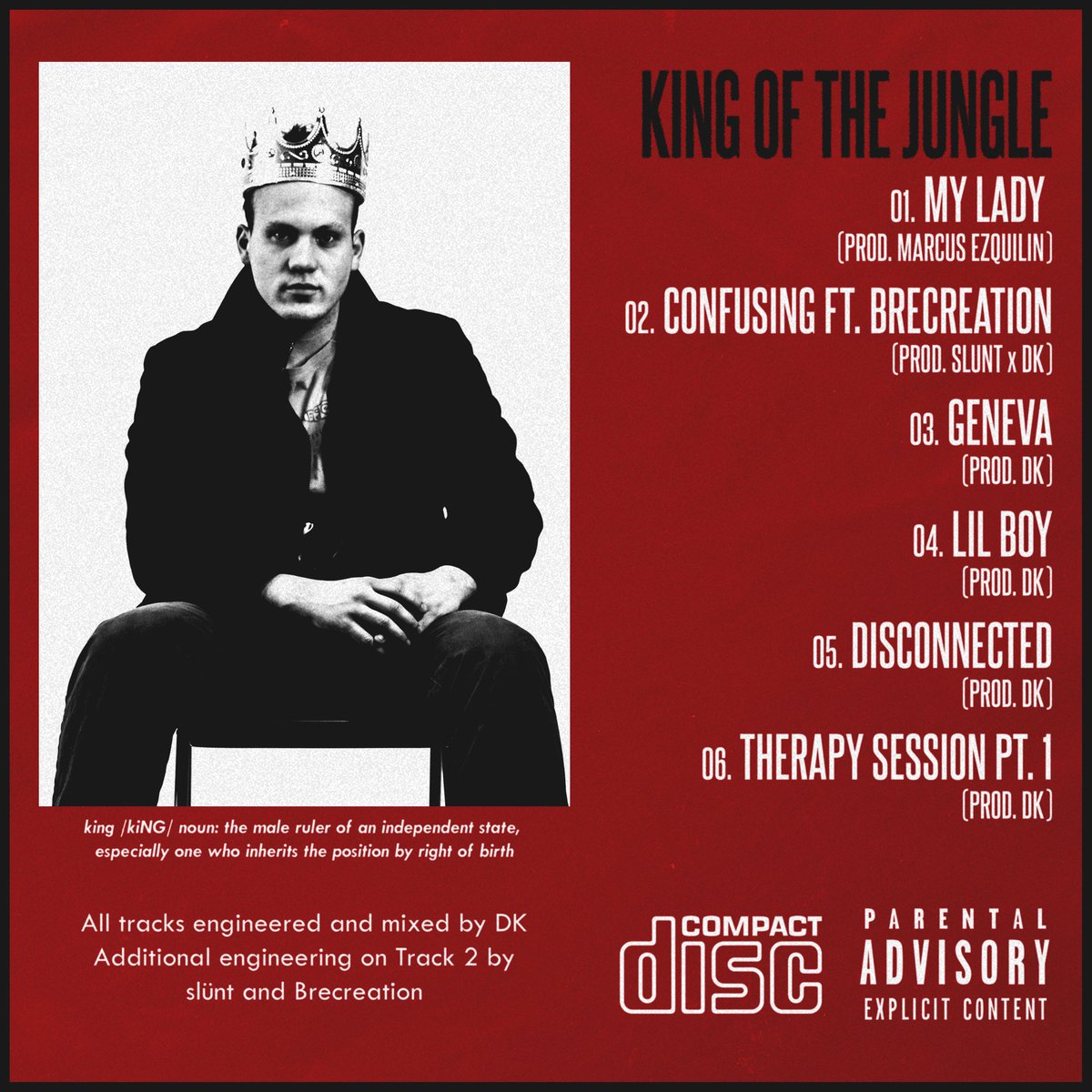 dkmusic413's tweet image. KOTJ: King of the Jungle. My new EP, King of the Jungle, comes out NEXT FRIDAY!!! Thank you to all the people that helped on this project, to the people that inspired the songs, and to all of the people that keep supporting me. Pre-save the album here: distrokid.com/hyperfollow/dk…