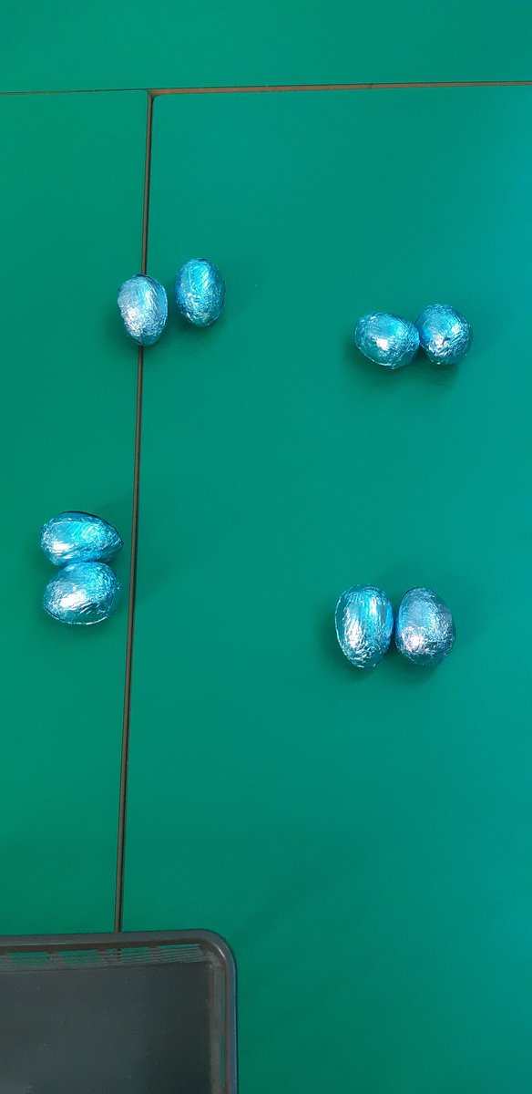 EhuLucyEubank's tweet image. Halving daffodils and halving + quartering chocolate eggs. Fractions, some got it and some are still getting there but they all tried their absolute best and all were fully engaged in the lesson. That&apos;s all I could have hoped for. #teachingfractions #primarymaths