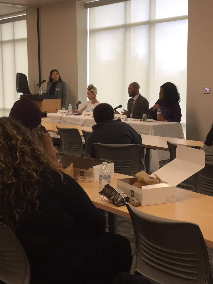 omsa110's tweet photo. What a way to kick off Black History Month. We have a great turnout for our Professionals of Color Panel today. #BlackHistoryMonth2019 #EKUnity https://t.co/4jIi1P0Kdx