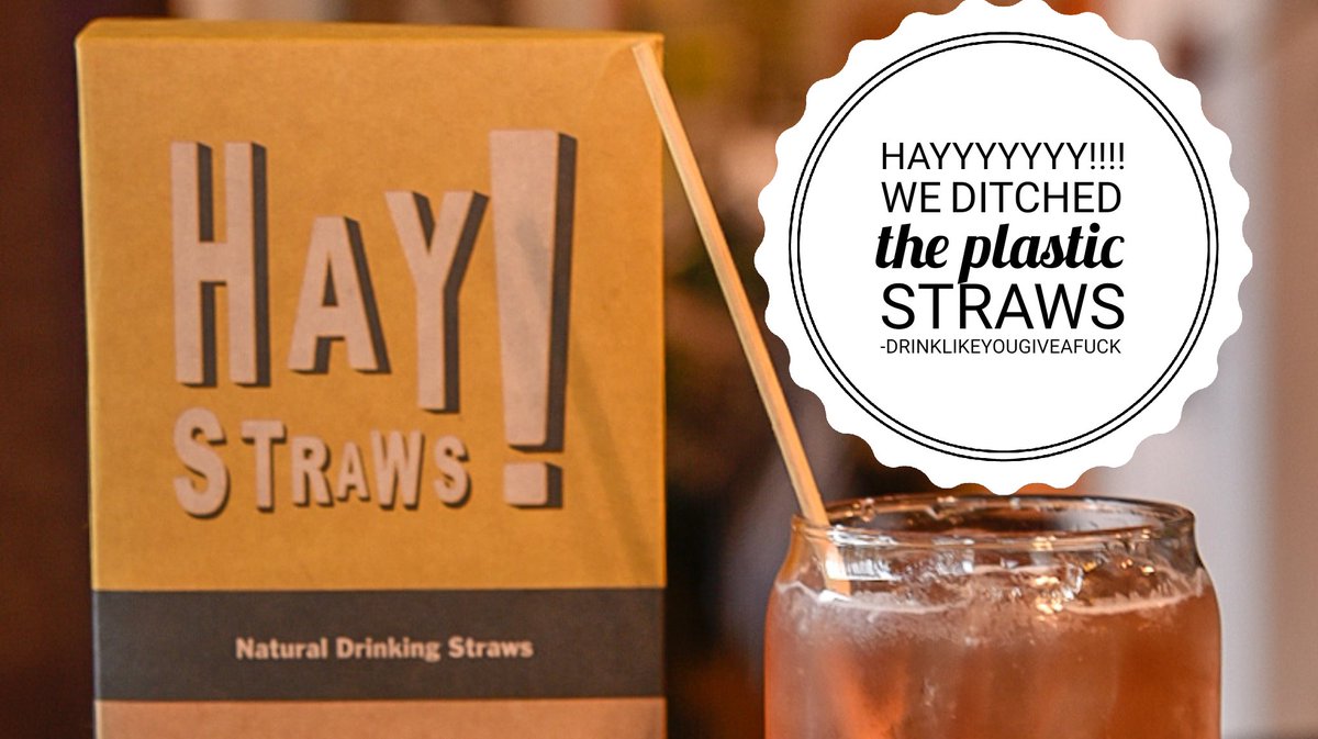 ECO Coffee House ditched plastic straws! #drinklikeyougiveafuck #haystraws #sipsustainably #espresso #specialtycoffee