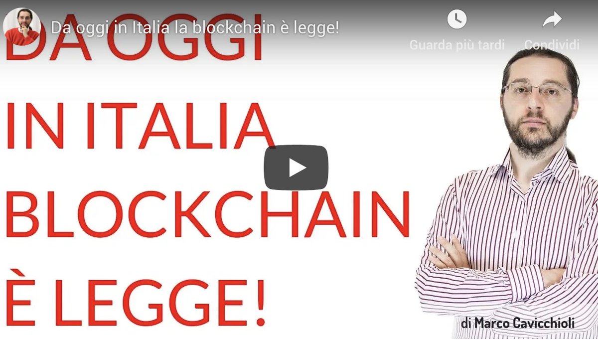 #Poleecy anticipa i tempi con la sua tecnologia 
La #blockchain diventa legge. Poleecy prima ancora della sua approvazione in #Parlamento ha basato e basa la sua #Tecnologia proprio sull’uso della blockchain e sugli #SmartContracts ->
bit.ly/2E0NDio <a href="/startup_italia/">StartupItalia</a>