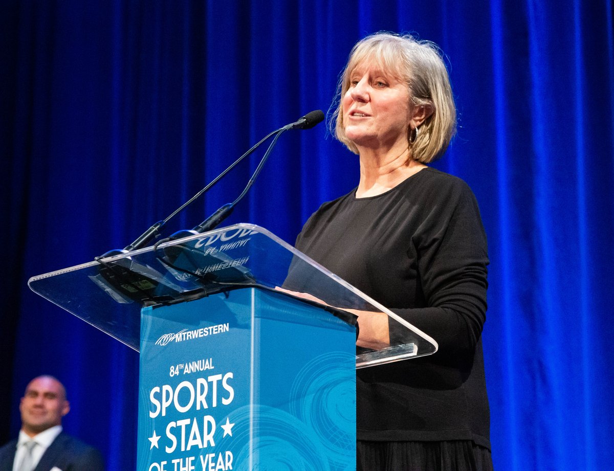 Seahawks's tweet photo. Congratulations to former Seahawks staff member Sandy Gregory for receiving the Paul G. Allen Award at the 84th Annual MTRWestern Seattle Sports Star of the Year! 🏆🎉
#84SSY | https://t.co/6YRhL8BWmv https://t.co/ymPRhy5bSe