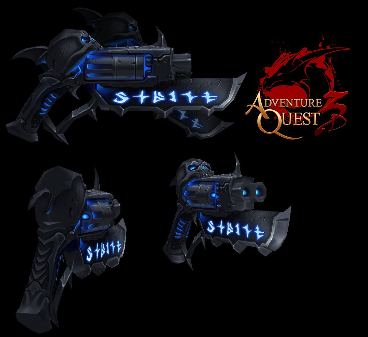 DageTheEvil's tweet photo. 1st weapons done for the next Legion release >:D #AQ3D https://t.co/eifTMsGJiy