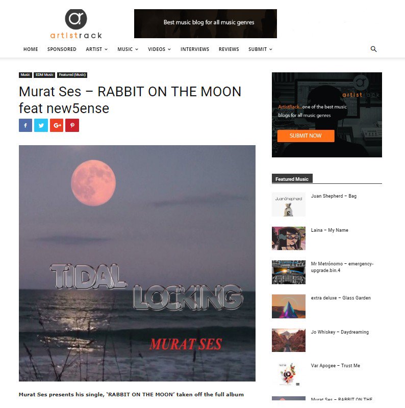 Excited to share :) <a href="/MuratSes/">Murat Ses</a> RABBIT ON THE MOON 
feat #new5ense (@ArtistRack_EDM #Music)
artistrack.com/murat-ses-rabb…
