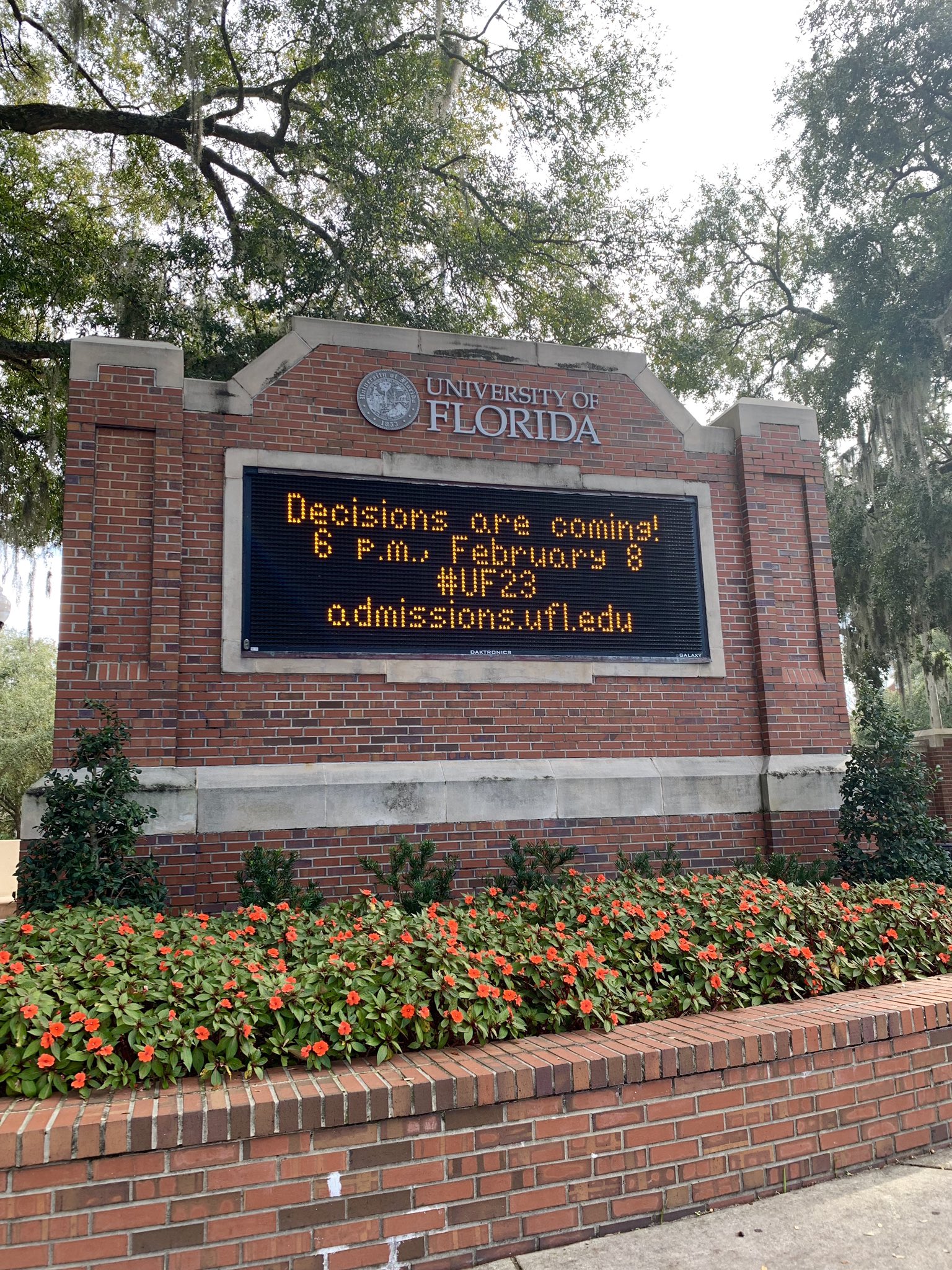 UF Admissions on Twitter