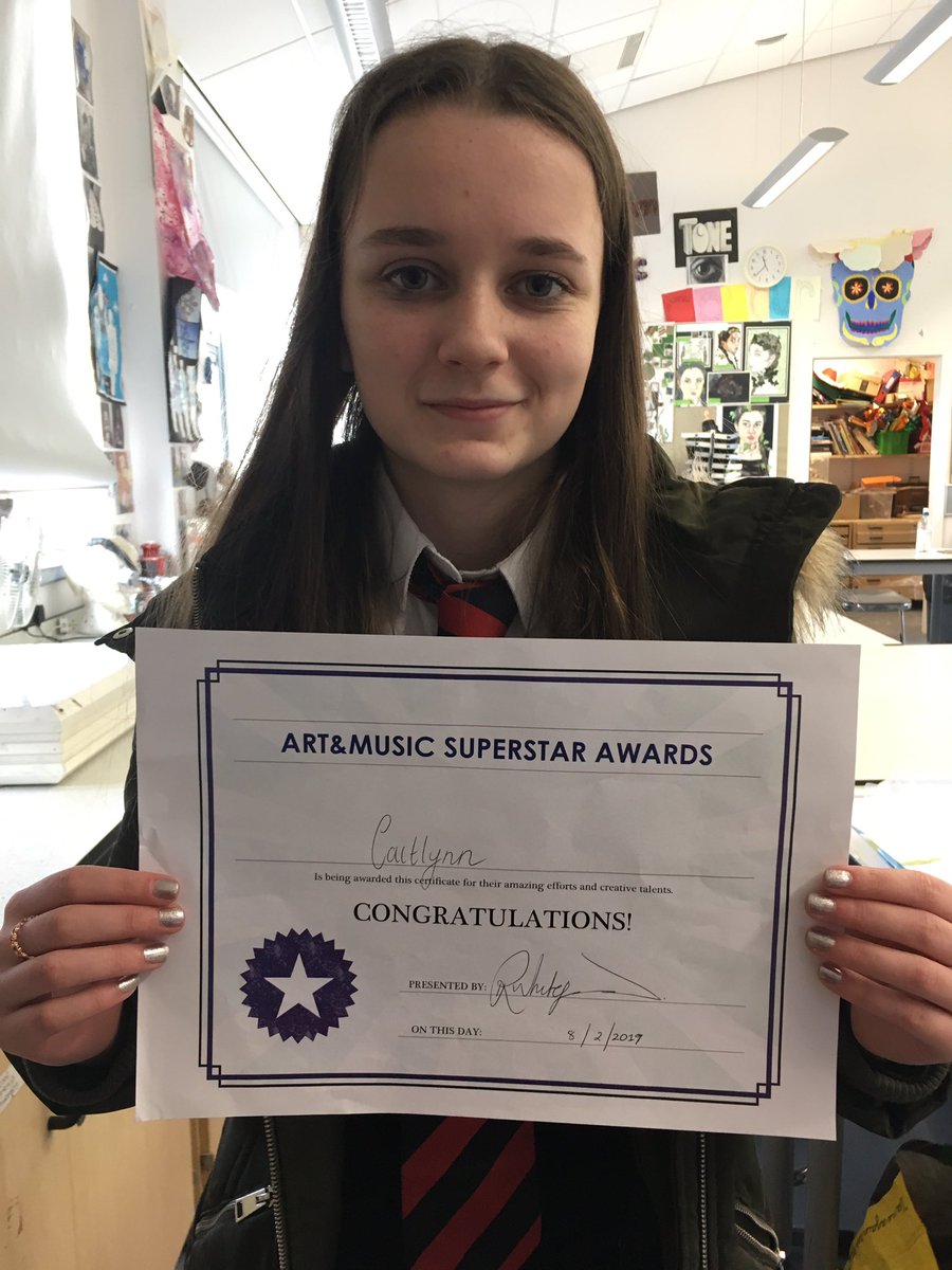 StJoAcadArts's tweet photo. Well done Caitlynn for being our monthly superstar! #aimhigh https://t.co/nhGnfcmTdN