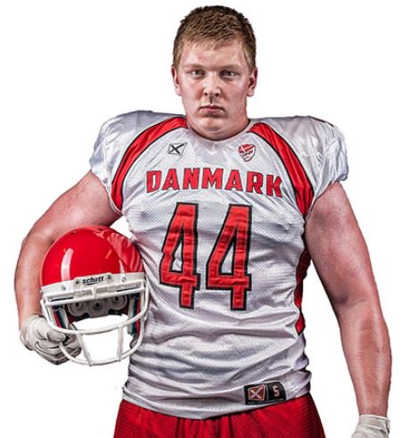 NFLDraft's tweet image. Of the 338 players invited to the combine, two are foreign nationals:

Arkansas OL Hjalte Froholdt is from Svendborg, Denmark; and Utah P Mitch Wishnowsky is a former Australian Rules Football player from Perth.