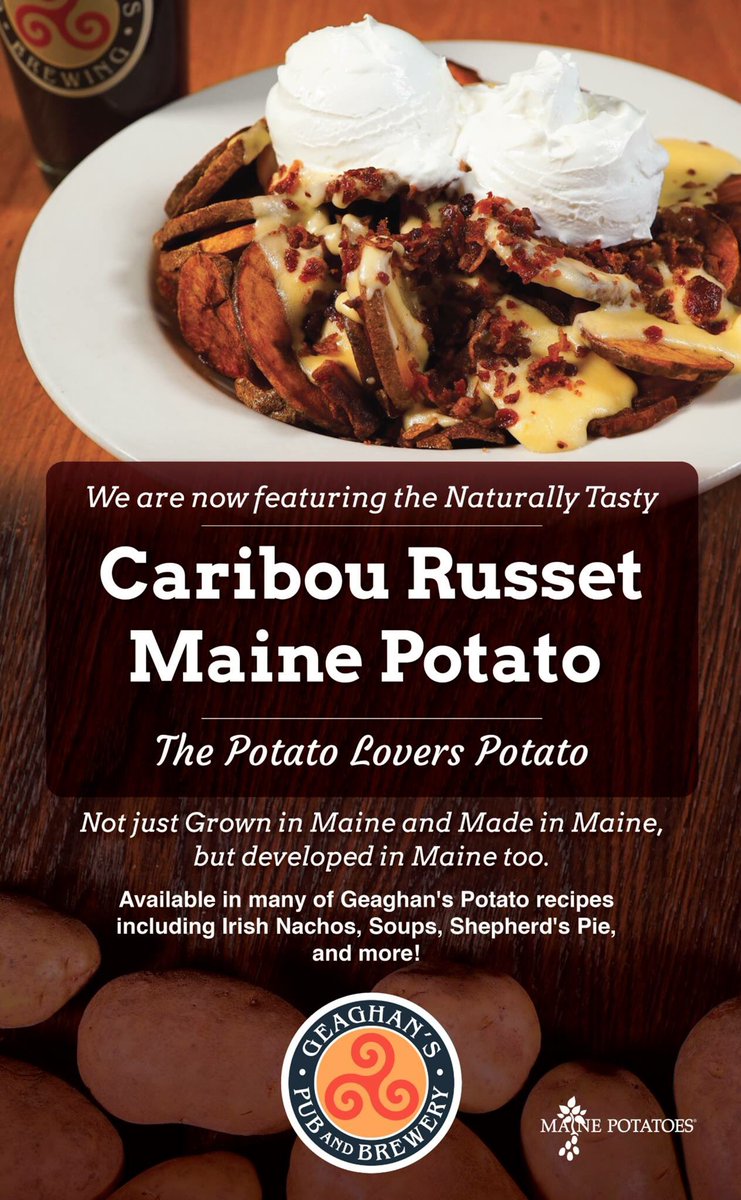 Last year we served 47,640 pounds of #mainepotatoes. This year we are excited to add Caribou Russets to our menu in partnership with <a href="/MainePotatoes/">Maine Potato Board</a>! #NationalPotatoLoversDay