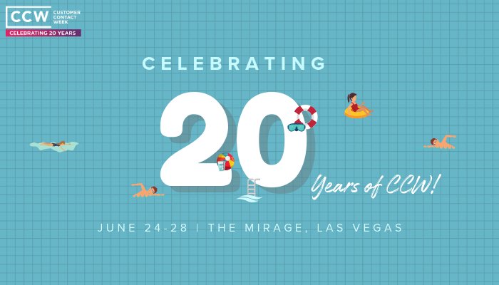 CustContactWeek's tweet image. Join us in celebrating #20YearsofCCW this June 24-28 at The Mirage in Las Vegas! Check out what we have planned so far: okt.to/maYM5T. More info coming soon! 

#CCWVegas19