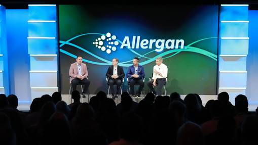 meury_bill's tweet photo. U.S. Eye Care is the place to be @allergan. This week I had a chance to talk to the U.S. eye care sales force with @brentlsaunders &amp; Matt Walsh. Great to be there for awards night and celebrate with our top performers &amp; President’s Club winners. Congratulations! #boldforlife https://t.co/eD2hKYLOx6