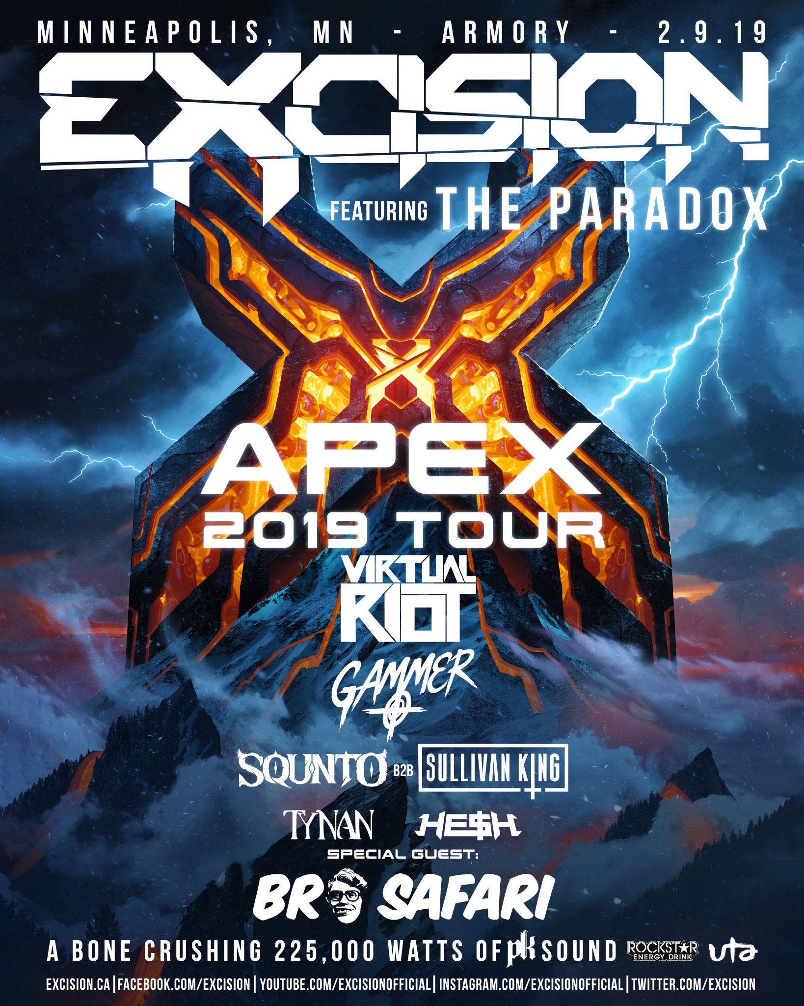 Excision on X: Headbangers! Tix are running extremely low for