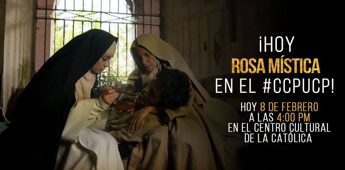 #HOY #VIERNES a las 4 PM
#Rosamistica en el CENTRO CULTURAL PUCP 
Entradas a solo 10 SOLES via Joinnus
#cineperuano #filme #peliculas #fiorellapennano #sofiarocha #ciclo #de #verano #cine #cinema