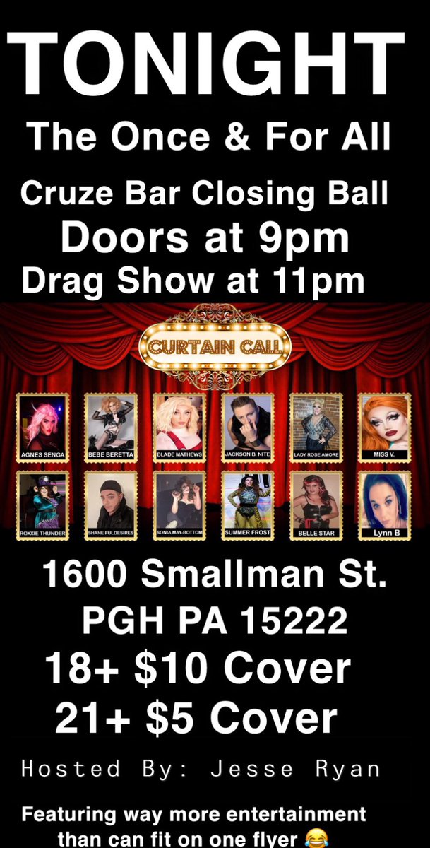 We close tonight. Get ready. This is NOT a drill.