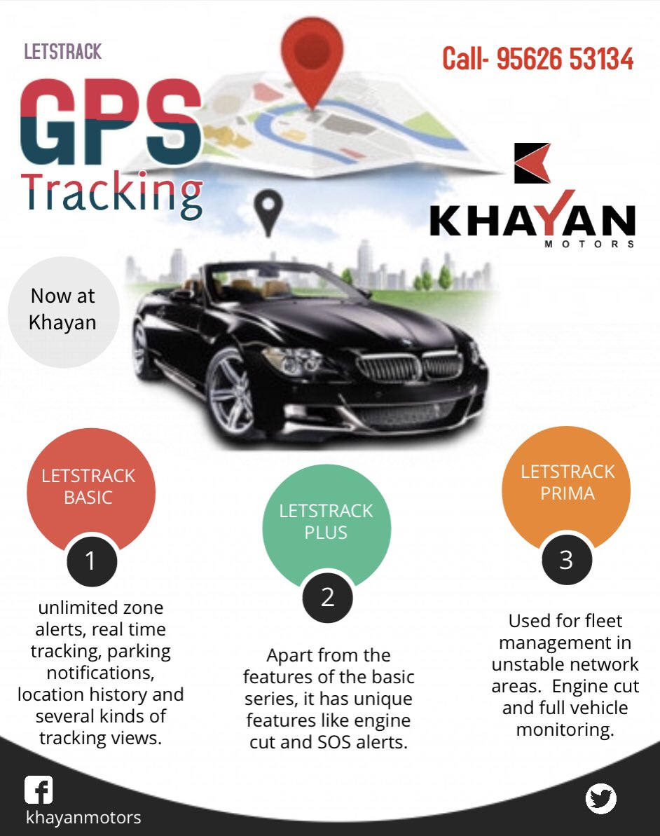 KhayanMotors's tweet photo. Khayan Motors is proud to inform you that we are the authorized LT Point Outlet of #LETSTRACK GPS Tracking System at Perambra, Calicut.
#KhayanMotors
#TriggeringYouBehindTheGun
#GPSTracking #GPSTracker #RealTimeTracking #ParkingNotification #SOSAlert #GPSVehicleTrackingSystem https://t.co/sB3f040X0e