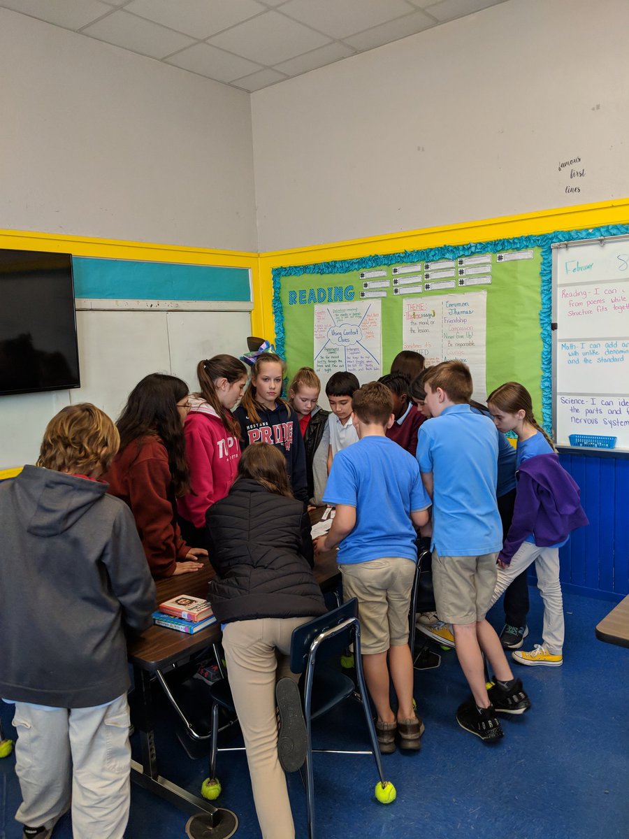 Collaborating and sequencing various  poems.  Taking it an extra step and  identifying the theme! Students asked if we could do this again because it was FUN!  <a href="/GQES_Dragons/">GQES_Dragons</a> #bringingFUNback